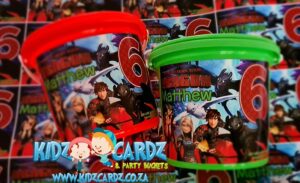 How To Train Your Dragon Personalized Party Buckets